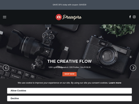 'presetpro.com' screenshot