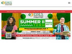 'essex.edu' screenshot