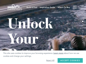 'endlesspools.com' screenshot