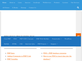 'phpgurukul.com' screenshot