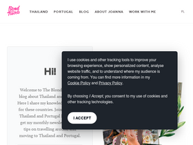 'theblondtravels.com' screenshot