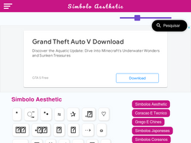 'simbolosaesthetic.com' screenshot