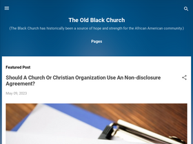 'theoldblackchurch.blogspot.com' screenshot