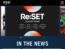 'aegpresents.com' screenshot