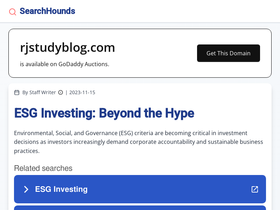 'rjstudyblog.com' screenshot