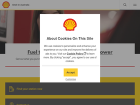 'shell.com.au' screenshot