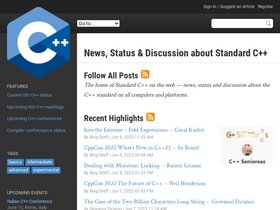 'isocpp.org' screenshot
