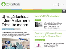 'weborvos.hu' screenshot