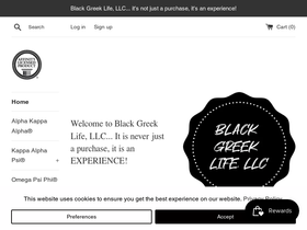 blackgreeklifellc.com homepage screenshot