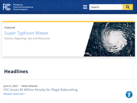 'fcc.gov' screenshot