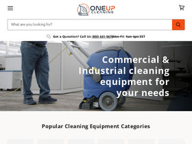 OneUp Cleaning homepage screenshot