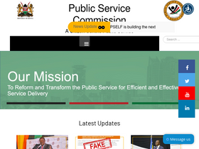 'publicservice.go.ke' screenshot