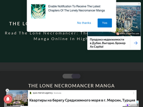 'lonenecromancer.com' screenshot