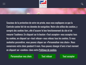 'centrale-canine.fr' screenshot