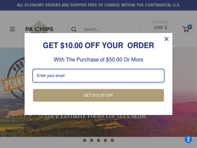 pachips.com homepage screenshot