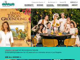 'groundlings.com' screenshot