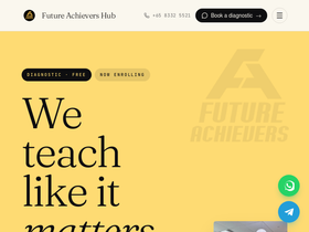 Future Achievers Hub — Website preview