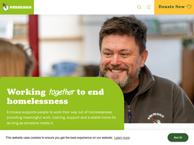 'emmaus.org.uk' screenshot