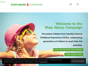 'stopabusecampaign.org' screenshot