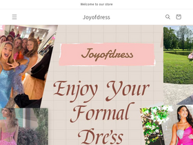 Joyofdress homepage screenshot