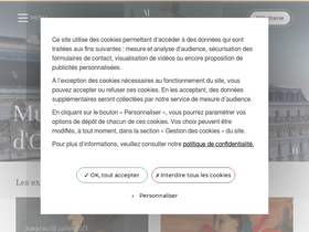 'musee-orsay.fr' screenshot