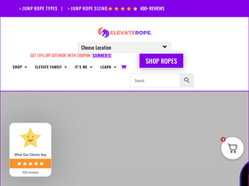 'elevaterope.com' screenshot