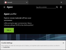 'dyson.dk' screenshot