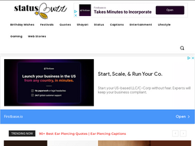 'statusbuzz.in' screenshot
