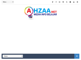 'ahzaa.net' screenshot