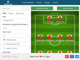 'buildlineup.com' screenshot