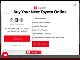 'southdadetoyota.com' screenshot