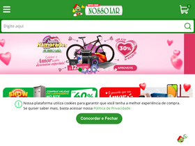 'lojasnossolar.com.br' screenshot