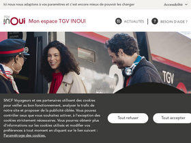 'tgvinoui.sncf' screenshot
