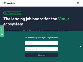'vuejobs.com' screenshot