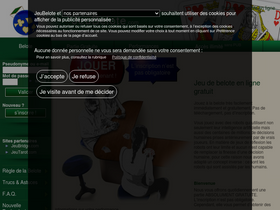 'jeubelote.com' screenshot