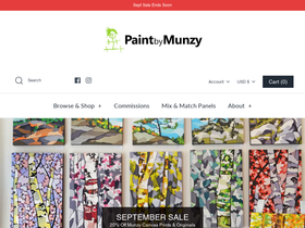 paintbymunzy.com homepage screenshot