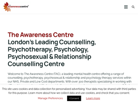 'theawarenesscentre.com' screenshot