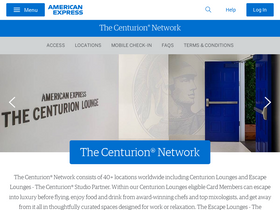 'thecenturionlounge.com' screenshot