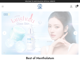The Mentholatum homepage screenshot