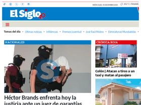 'elsiglo.com.pa' screenshot
