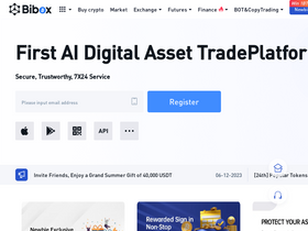'bibox.com' screenshot