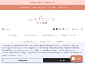 asherbaby.com homepage screenshot