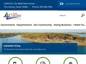 'thecolonytx.gov' screenshot