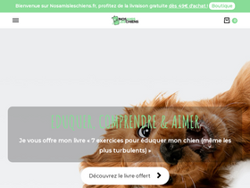 'nosamisleschiens.fr' screenshot