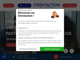'orientaction-groupe.com' screenshot