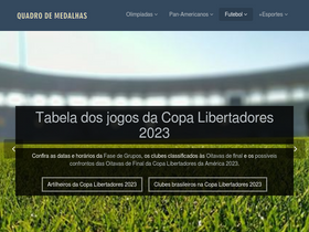 'quadrodemedalhas.com' screenshot