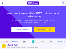 'skillfinder.com.au' screenshot