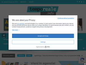 'temporeale.info' screenshot