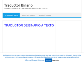 'traductorbinario.net' screenshot