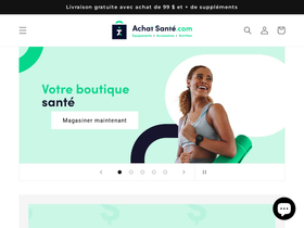achatsante.com homepage screenshot